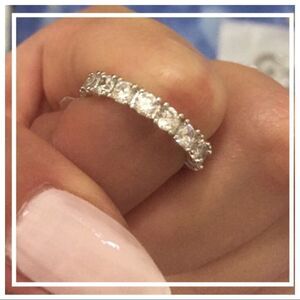 Wedding Anniversary Engagement Bezel Setting Ring Size 10 NEW